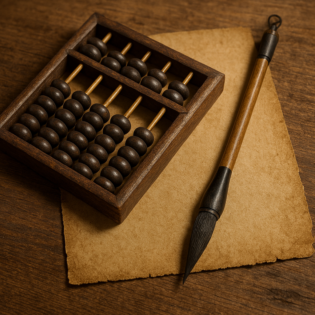 中国古代算盘与账本