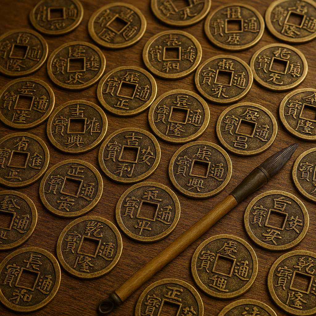 中国古代铜钱串